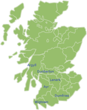 Map of Scotland